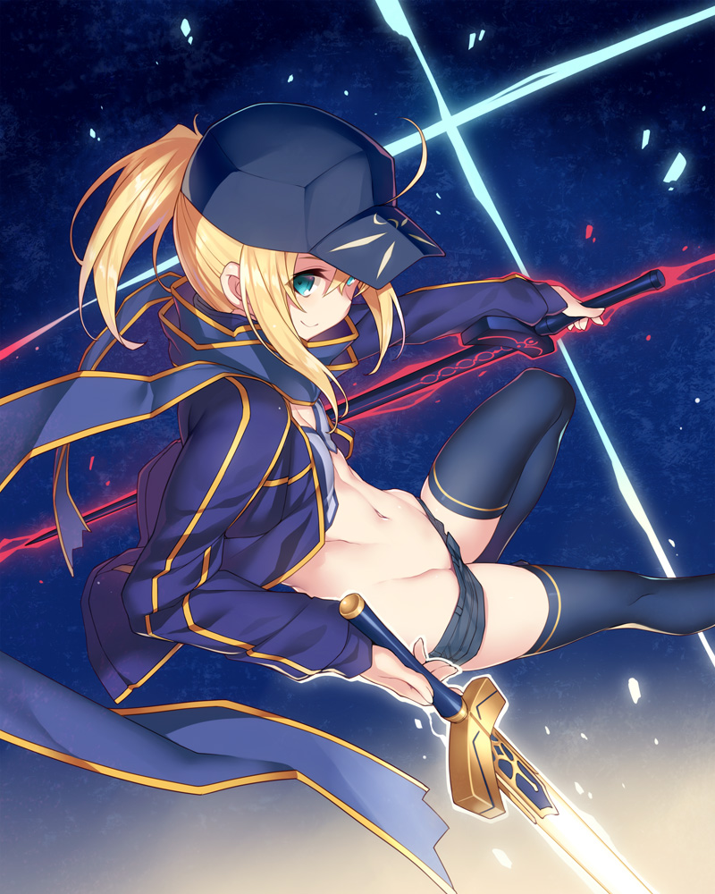 artoria pendragon and mysterious heroine x (fate and 1 more) drawn by kodama_yuu