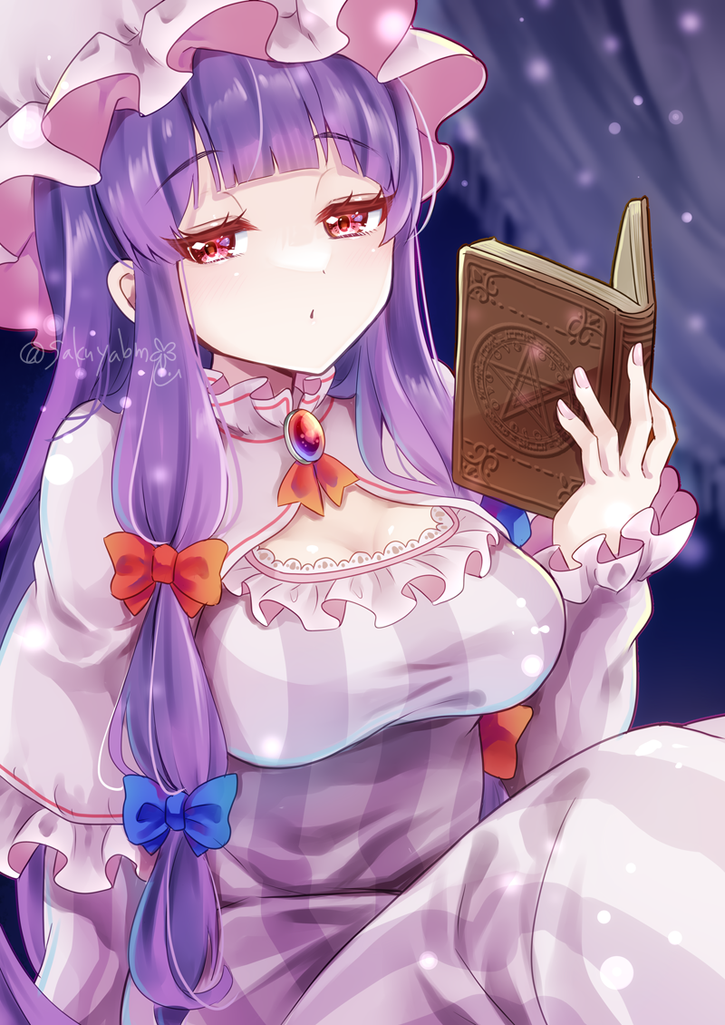 patchouli knowledge (touhou and 1 more) drawn by sakuyabm