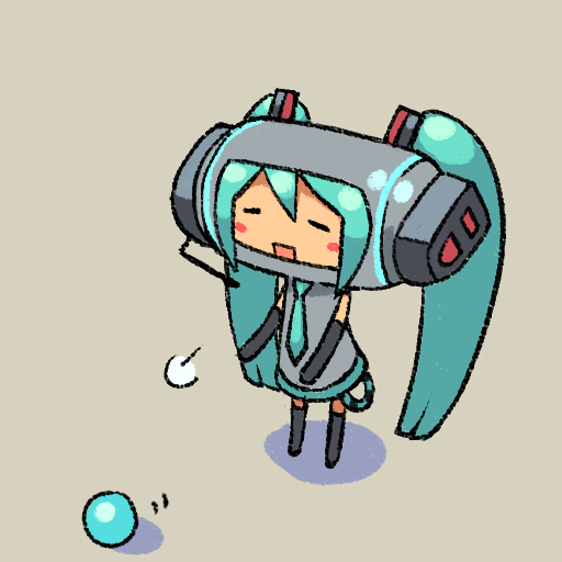 hatsune miku (vocaloid and 1 more) drawn by chan_co
