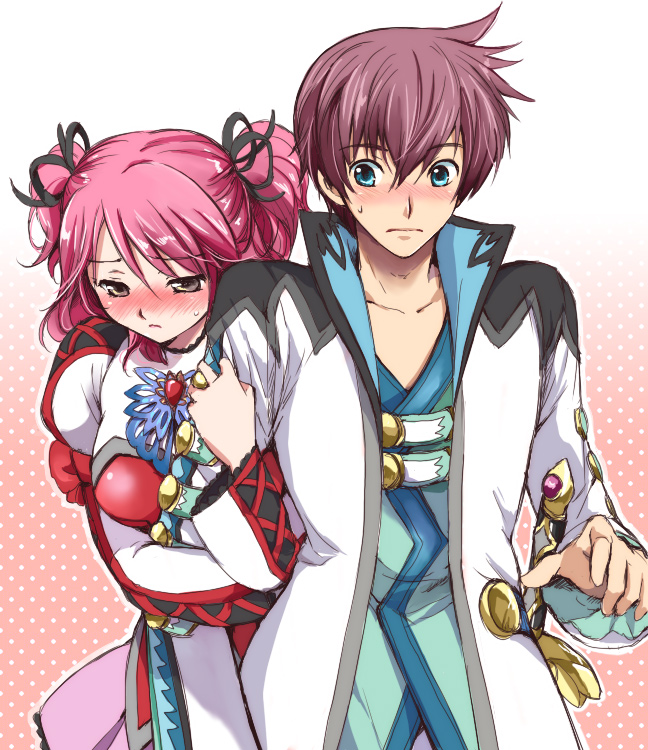 asbel lhant and cheria barnes (tales of and 1 more) drawn by akina_tsukako