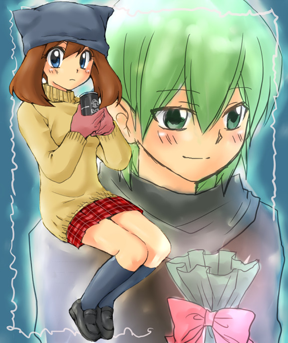 may and drew (pokemon and 1 more) drawn by mechakucha