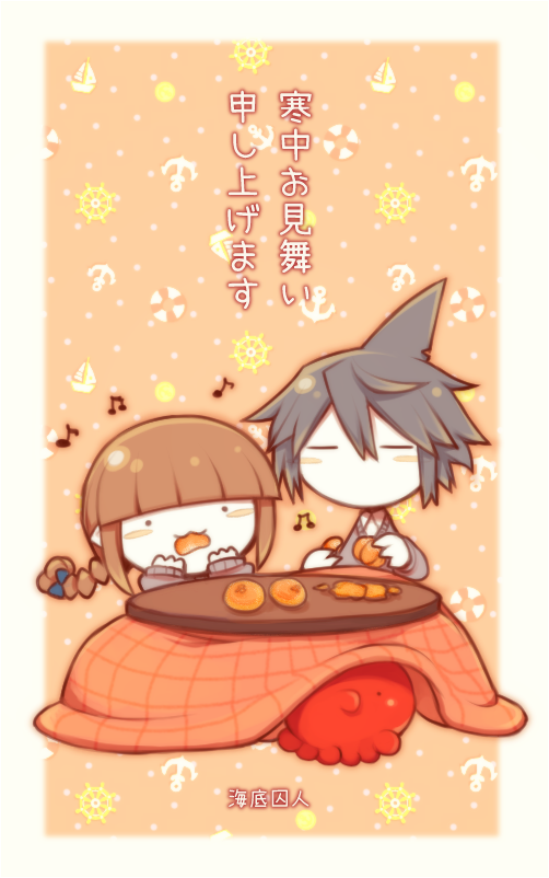 wadanohara, samekichi, and tarako (funamusea and 1 more) drawn by funamusea_(artist)