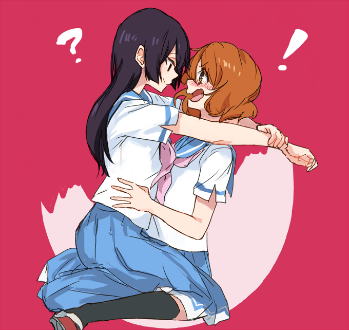 oumae kumiko and kousaka reina (hibike! euphonium) drawn by yuuyu_(777)