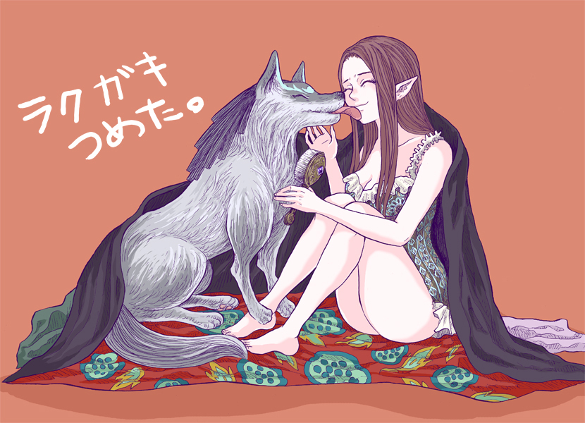 link, princess zelda, and wolf link (the legend of zelda and 1 more) drawn by momen