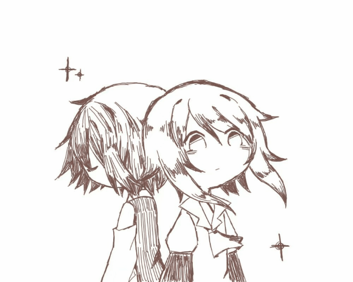 enraku tsubakura and houlen yabusame (len'en) drawn by zhaozhaozhaozhaozhao083