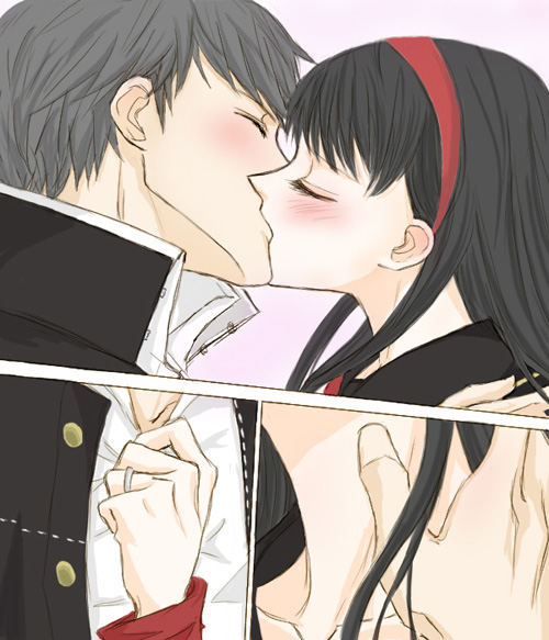 narukami yu and amagi yukiko (persona and 1 more) drawn by gogono_pan'ya