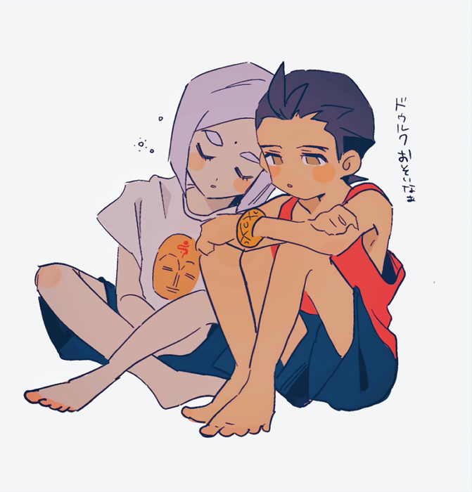 apollo justice and nahyuta sahdmadhi (ace attorney and 1 more) drawn by grgrton