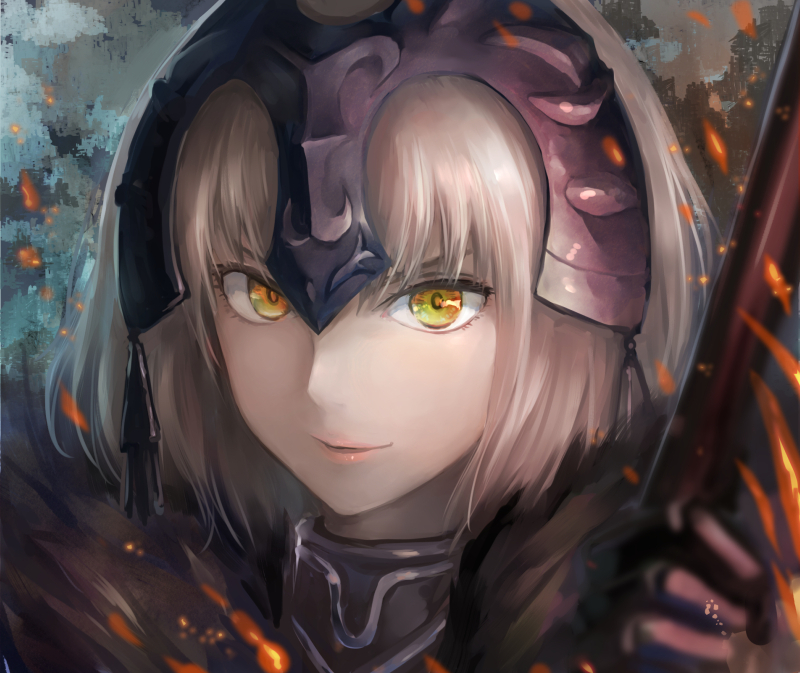 jeanne d'arc alter (fate and 1 more) drawn by alle_gro
