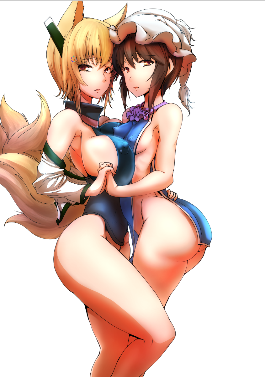 yakumo ran and taihou (touhou and 1 more) drawn by dearmybrothers