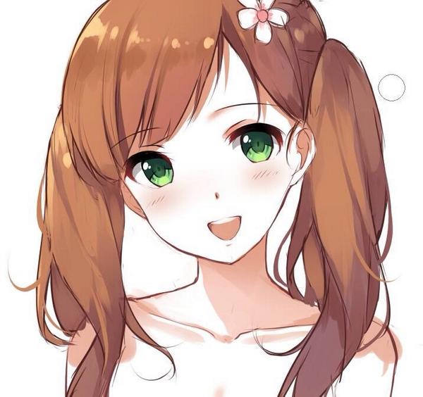 caidychen's green-eyed girl (original) drawn by caidychen