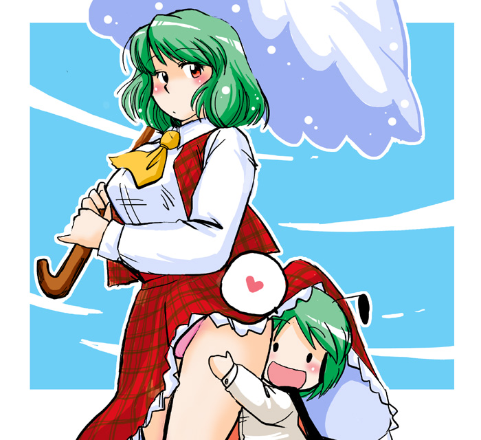 kazami yuuka and wriggle nightbug (touhou) drawn by azuki_osamitsu