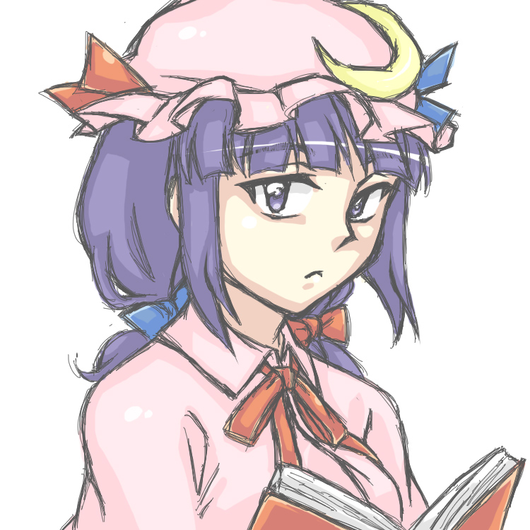 patchouli knowledge (touhou) drawn by yuusha-chan_(gassaku_no_hito)