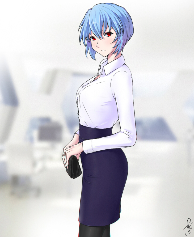 ayanami rei (neon genesis evangelion) drawn by j_adsen
