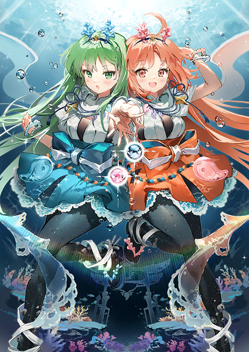 katsuragi chikagi and hibino hibiki (fate and 1 more) drawn by anmi