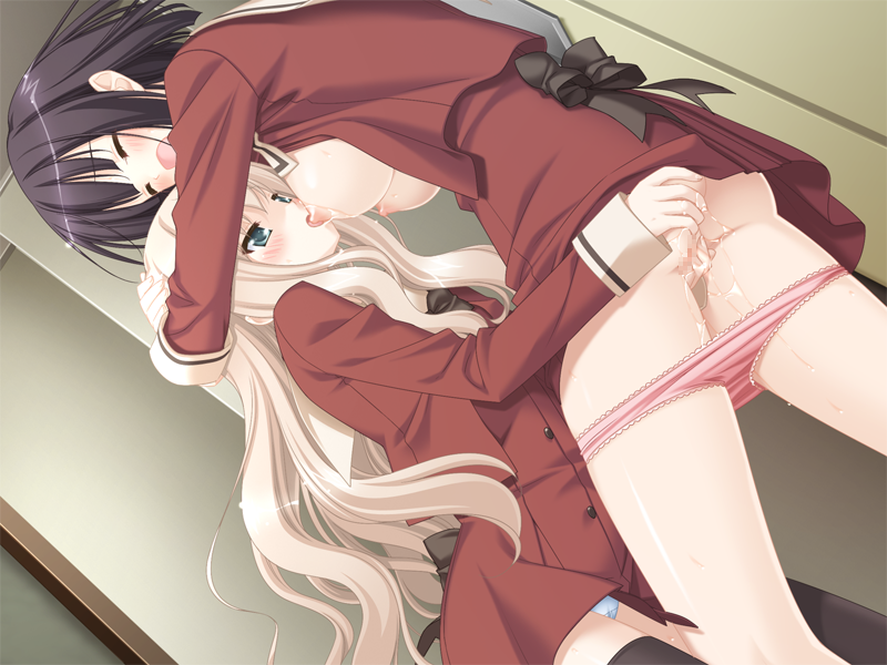 kawamura reo and sawaguchi mai (sono hanabira ni kuchizuke wo) drawn by kani_biimu