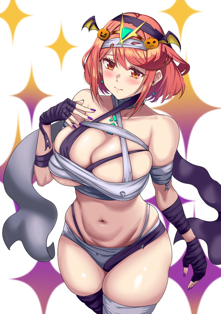 pyra (xenoblade chronicles and 1 more) drawn by yamada_hatsune