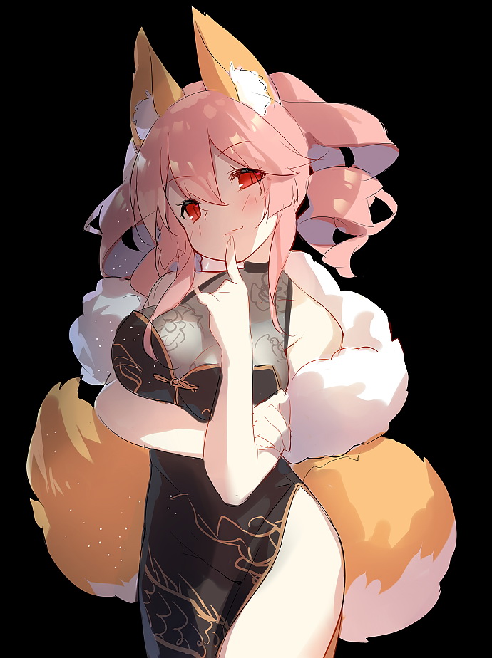 tamamo and tamamo no mae (fate and 1 more) drawn by saru