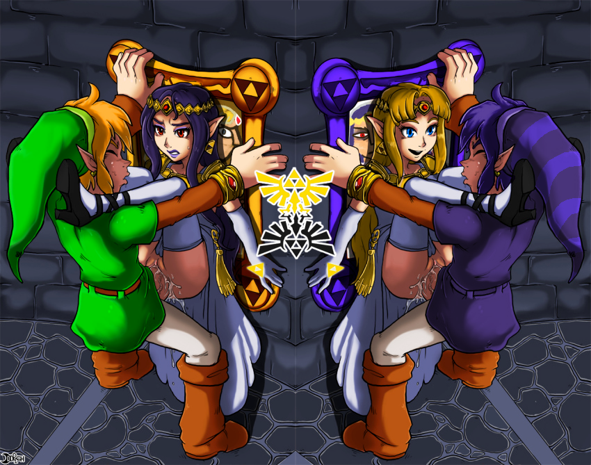 link, princess zelda, and princess hilda (the legend of zelda and 1 more)