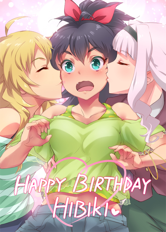 hoshii miki, shijou takane, and ganaha hibiki (idolmaster) drawn by mikel_(4hands)