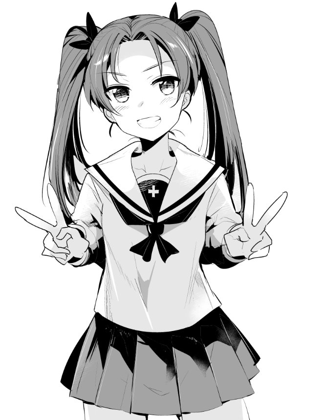 kadotani anzu (girls und panzer) drawn by nakasone_haiji