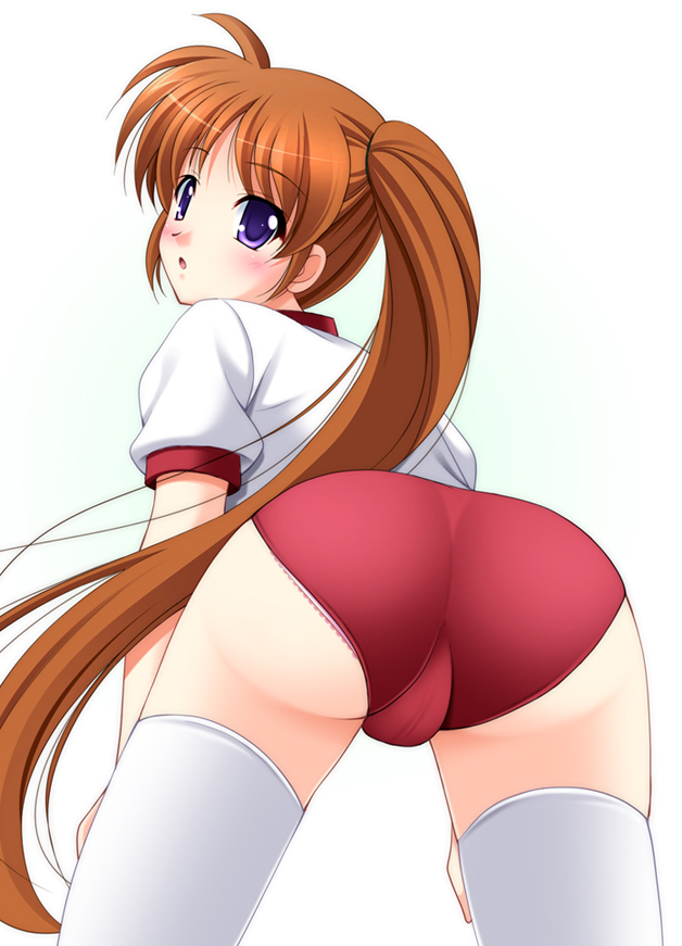 takamachi nanoha (lyrical nanoha and 1 more) drawn by narutaki_shin