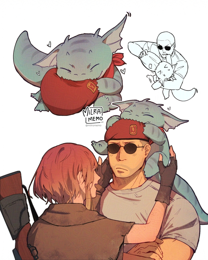 courier, noelle rutherford, craig boone, and jalapeno (fallout and 1 more) drawn by milramemo