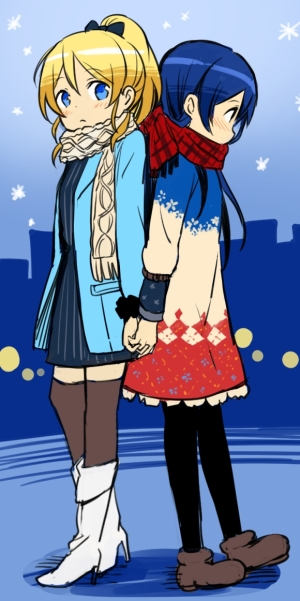 sonoda umi and ayase eli (love live! and 1 more) drawn by kamekoya_sato