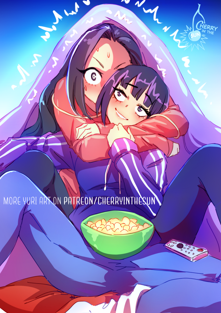 yaoyorozu momo and jiro kyoka (boku no hero academia) drawn by cherry_in_the_sun