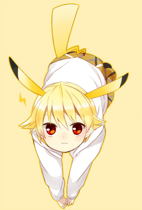 pikachu, gilgamesh, and child gilgamesh (fate and 2 more) drawn by hara_(yakiburi)