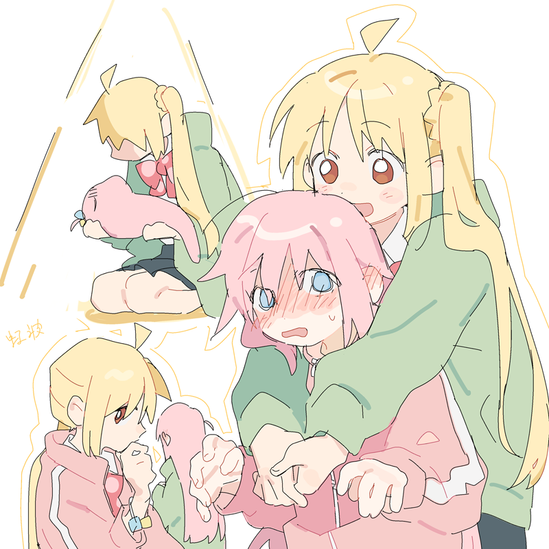 gotoh hitori and ijichi nijika (bocchi the rock!) drawn by d.y.x.