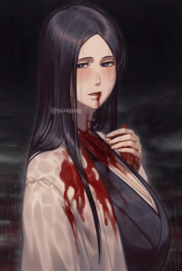 unohana retsu (bleach and 1 more) drawn by 50x48x48