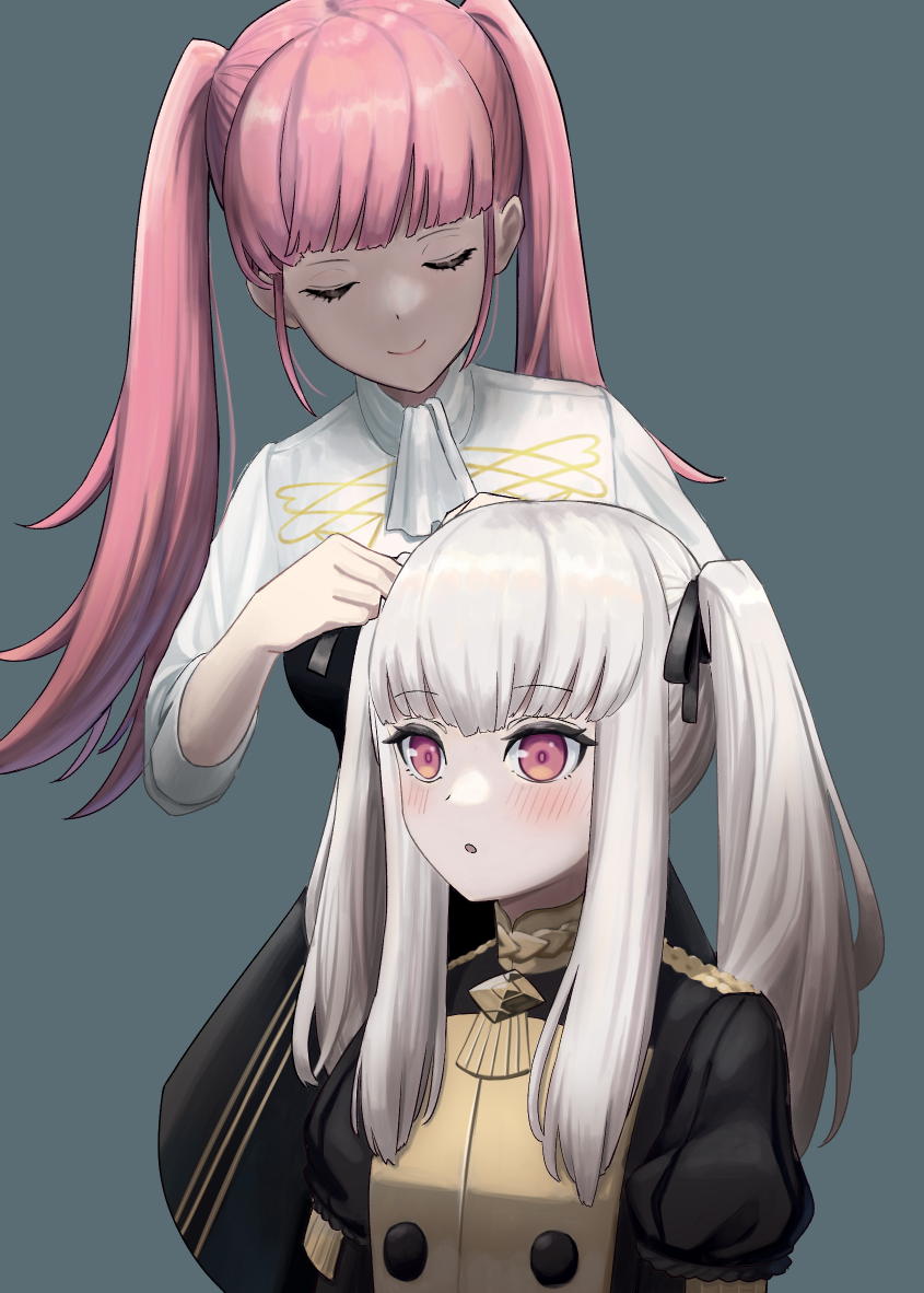 hilda valentine goneril and lysithea von ordelia (fire emblem and 1 more) drawn by kawara_pigeon