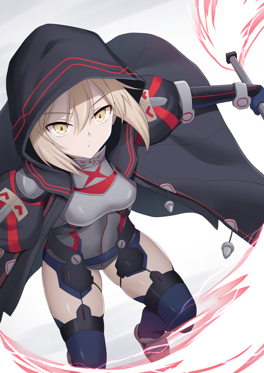artoria pendragon and mysterious heroine x alter (fate and 1 more) drawn by cross_(crossryou)