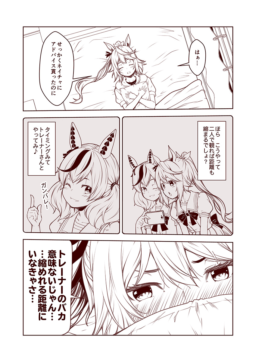 tokai teio and nice nature (umamusume) drawn by kouji_(campus_life)