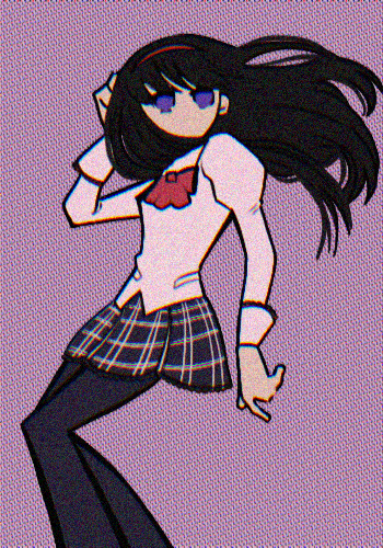 akemi homura (mahou shoujo madoka magica) drawn by dako_(starrysea)