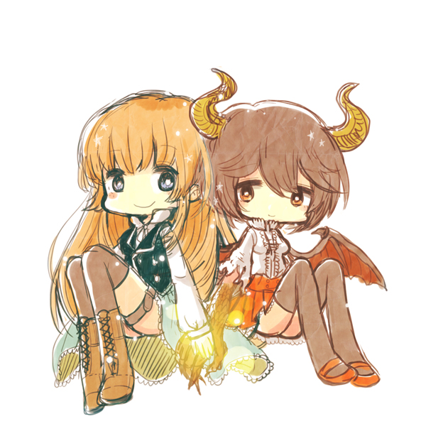 grea and anne (shingeki no bahamut) drawn by yoshima_(sayoppoid)