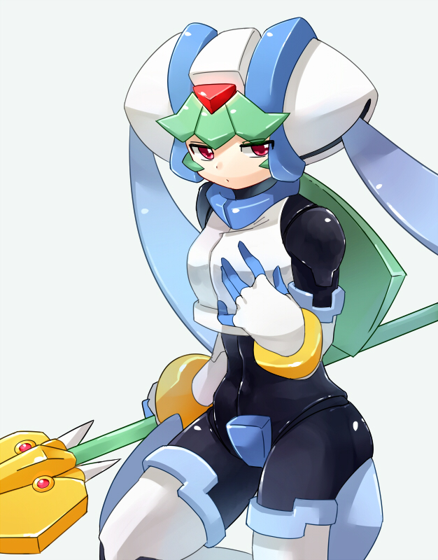pandora and model w (mega man and 1 more) drawn by sakuraba_(cerisier_x)
