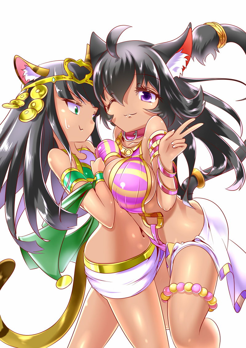 bastet (puzzle & dragons and 1 more) drawn by bra-cky