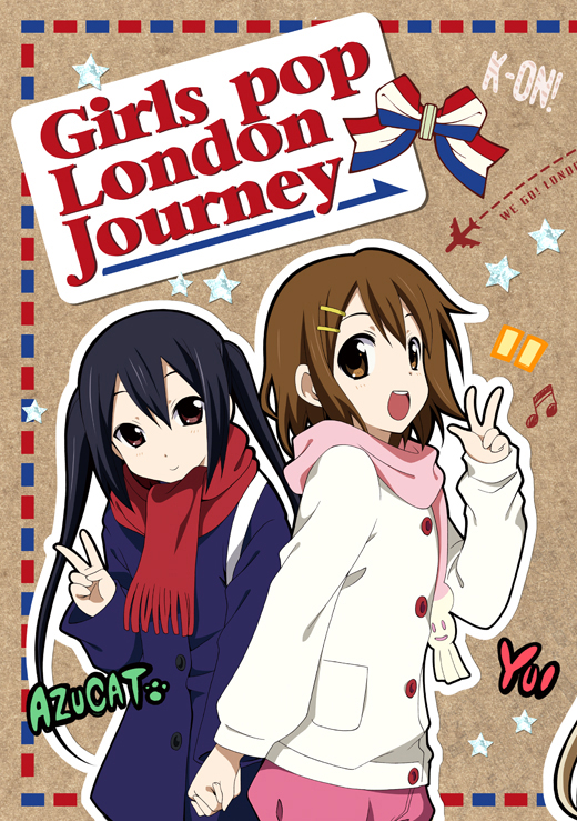 nakano azusa and hirasawa yui (k-on! and 1 more) drawn by inui_sekihiko