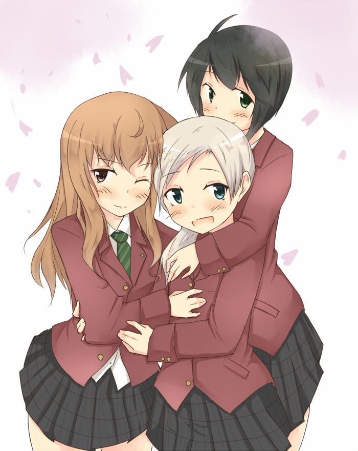 fernandia malvezzi, luciana mazzei, and martina crespi (world witches series and 1 more) drawn by amai_nekuta