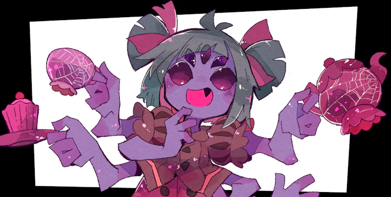 muffet (undertale) drawn by massakasama