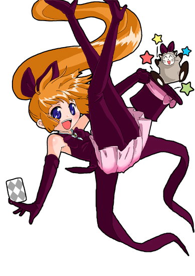 saint tail, haneoka meimi, and ruby (kaitou saint tail) drawn by hokoro