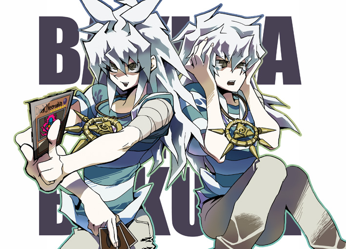 yami bakura and bakura ryou (yu-gi-oh! and 1 more) drawn by natsuno_(veryroll)