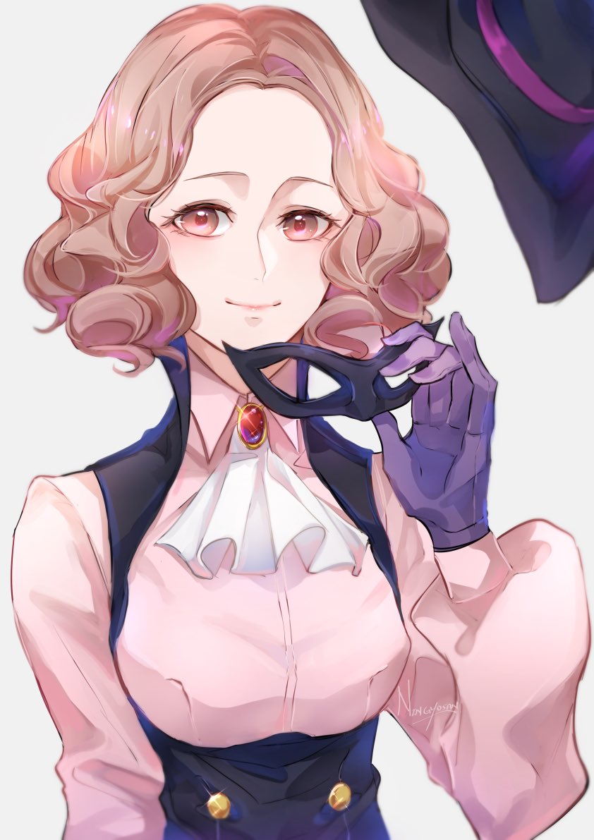 okumura haru, noir, and milady (persona and 1 more) drawn by ningyo