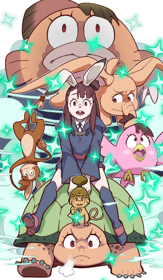 kagari atsuko (little witch academia) drawn by uganda_(ugandam_00)