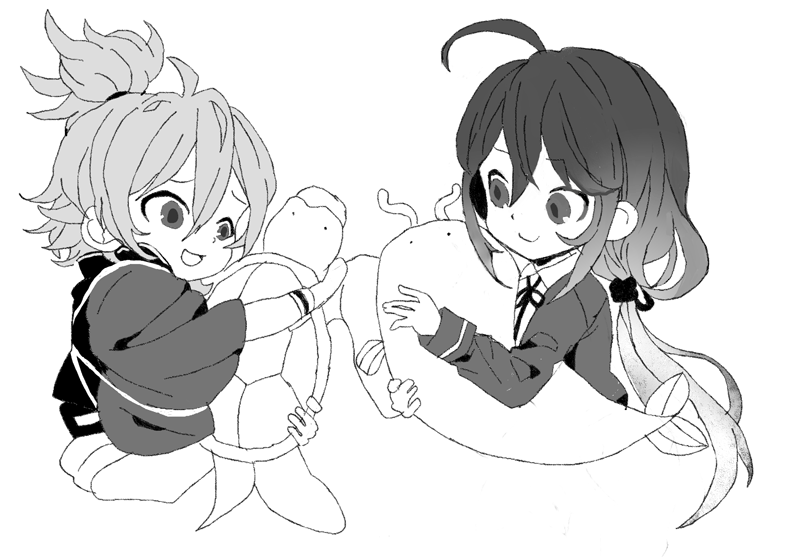 namazuo toushirou and urashima kotetsu (touken ranbu) drawn by nekonomanma