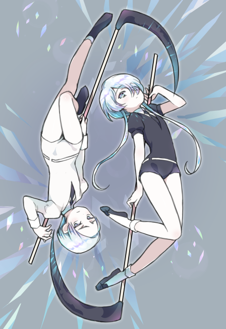 cairngorm and ghost quartz (houseki no kuni) drawn by amimi