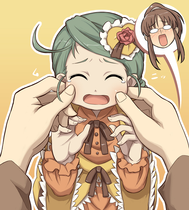 kanaria and kusabue mitsu (rozen maiden) drawn by aka_(s3637)