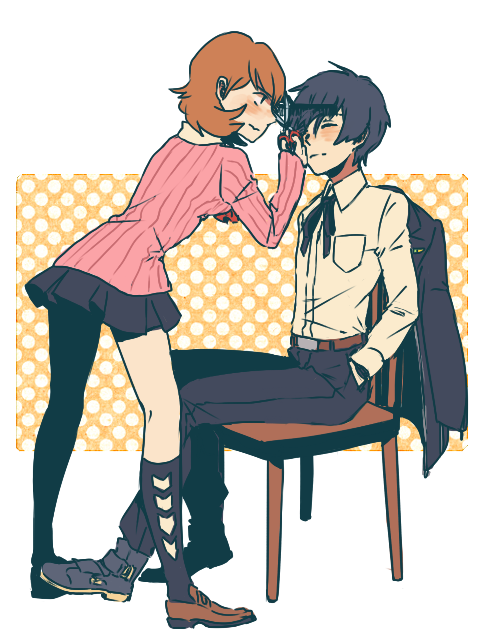 yuuki makoto and takeba yukari (persona and 1 more) drawn by ai-wa