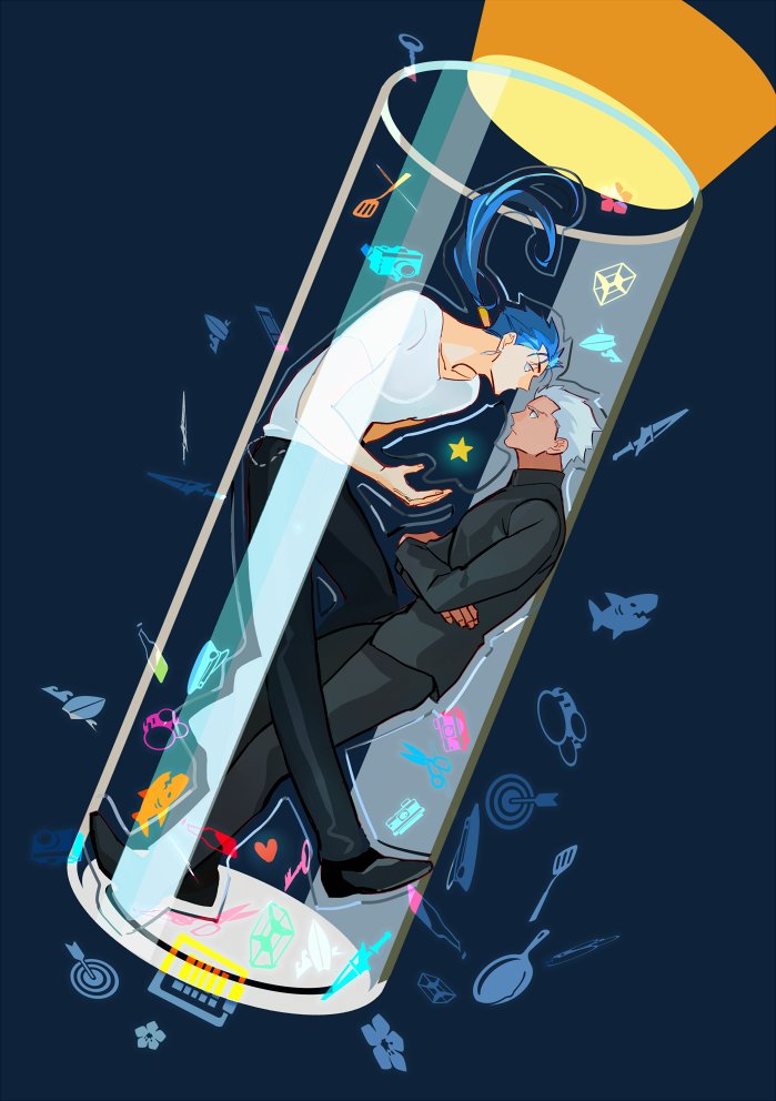 archer and cu chulainn (fate and 1 more) drawn by crimo